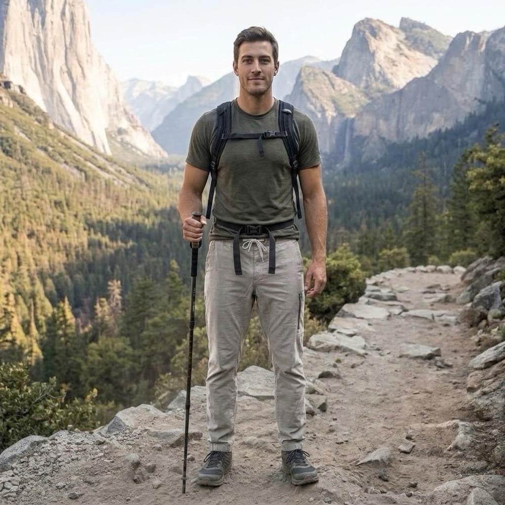 Vuori Mens Ripstop Climber Pants V412 Tan Sz Large Hiking Outdoors Gorp Rugged